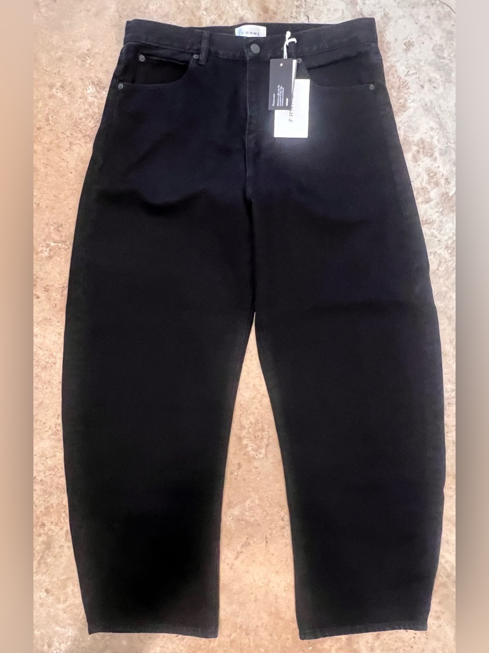 Frame Denim. The Bubble. 
Black, Size 30.